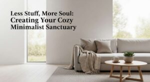 featured: less stuff, more soul: creating your cozy minimalist sanctuary