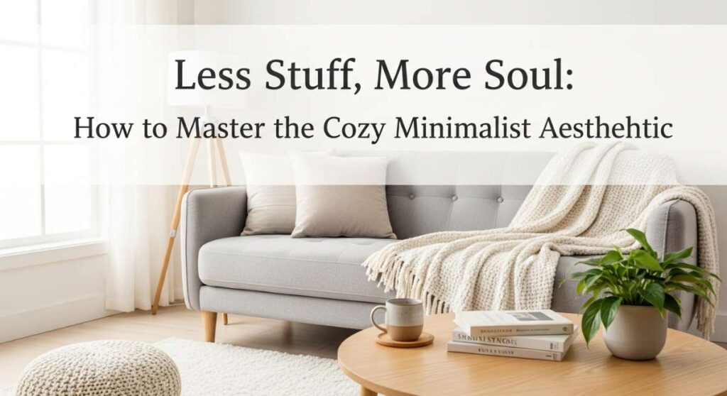 featured: less stuff, more soul: how to master the cozy minimalist aesthetic
