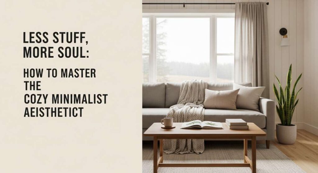 featured: less stuff, more soul: how to master the cozy minimalist aesthetic