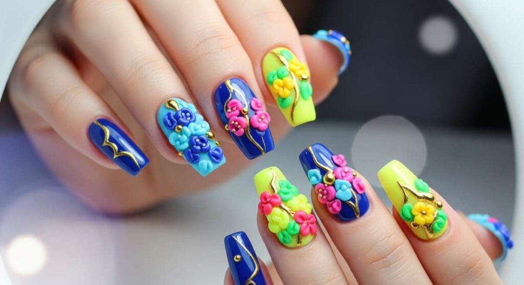 featured: level up your mani: secrets to mastering vibrant 3d designs