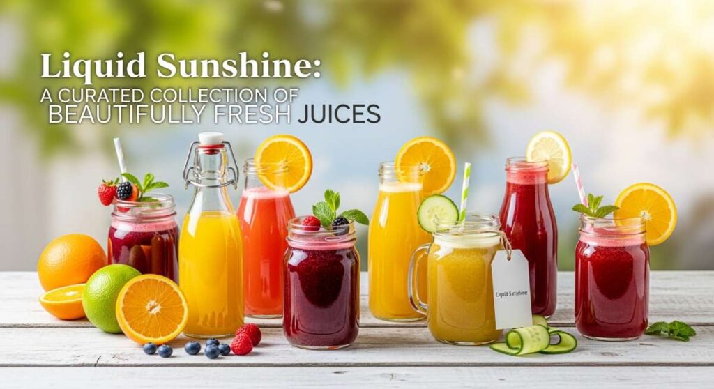 featured: liquid sunshine: a curated collection of beautifully fresh juices