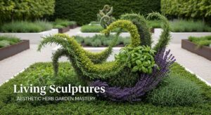 featured: living sculptures: transforming raw herbs into botanical art