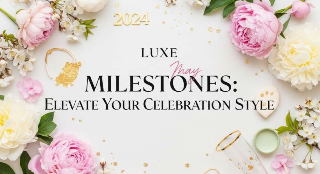 Luxe May Milestones: Elevate Your Celebration Style featured: luxe may milestones: elevate your celebration style