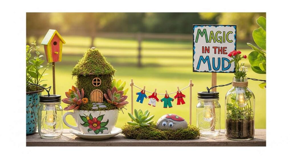 featured: magic in the mud: fun & quirky diy projects to liven up your backyard
