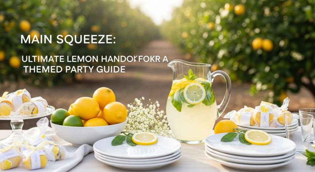 featured: main squeeze: your complete handbook for a lemon themed bash