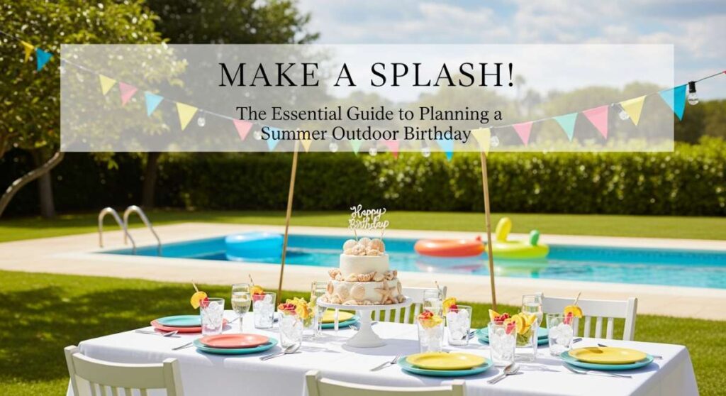 featured: make a splash! the essential guide to planning a summer outdoor birthday