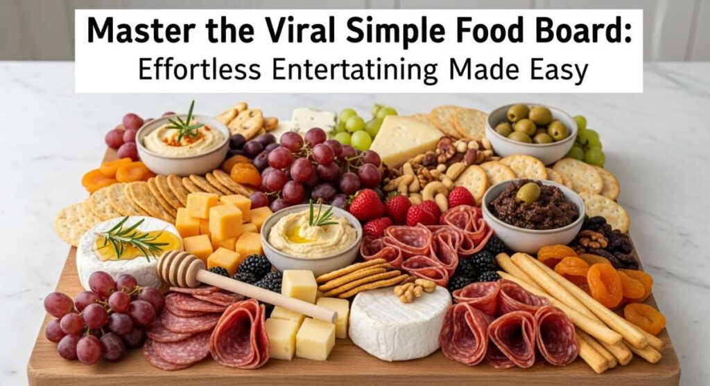 featured: master the viral simple food board: effortless entertaining made easy
