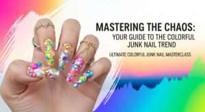 featured: mastering the chaos: your guide to the colorful junk nail trend