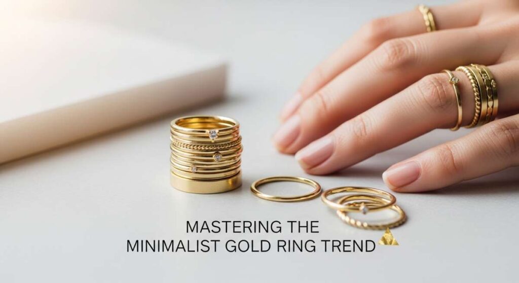 Mastering the Minimalist Gold Ring Trend: A Step-by-Step Guide featured: mastering the minimalist gold ring trend: a step by step guide