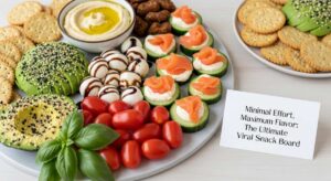 featured: minimal effort, maximum flavor: the ultimate viral snack board
