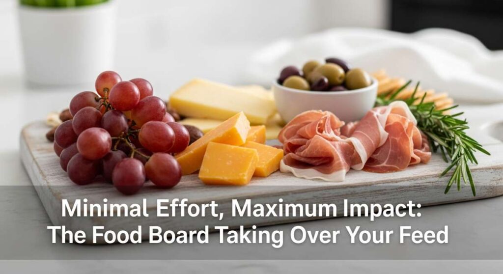featured: minimal effort, maximum impact: the food board taking over your feed