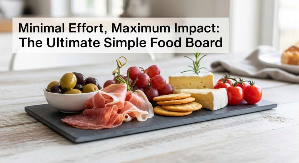 featured: minimal effort, maximum impact: the ultimate simple food board