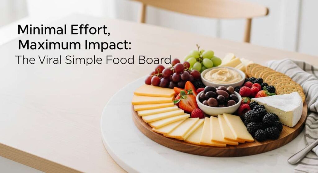 featured: minimal effort, maximum impact: the viral simple food board