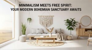 featured: minimalism meets free spirit: your modern bohemian sanctuary awaits