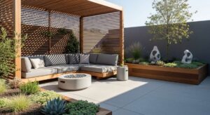 featured: minimalist comforts: how to create a cozy modern garden retreat