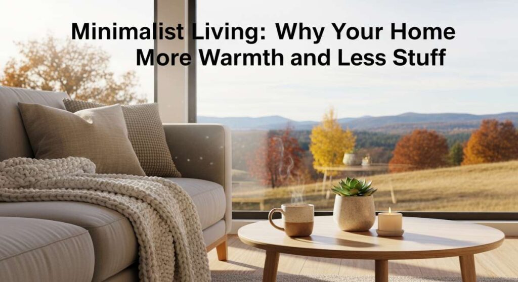 Minimalist Living: Why Your Home Needs More Warmth and Less Stuff featured: minimalist living: why your home needs more warmth and less stuff