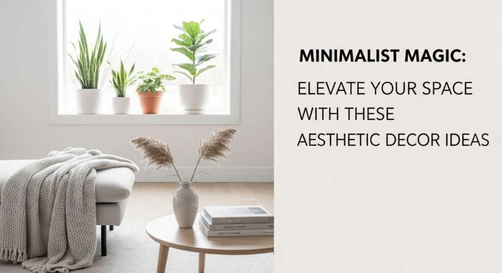 featured: minimalist magic: elevate your space with these aesthetic decor ideas