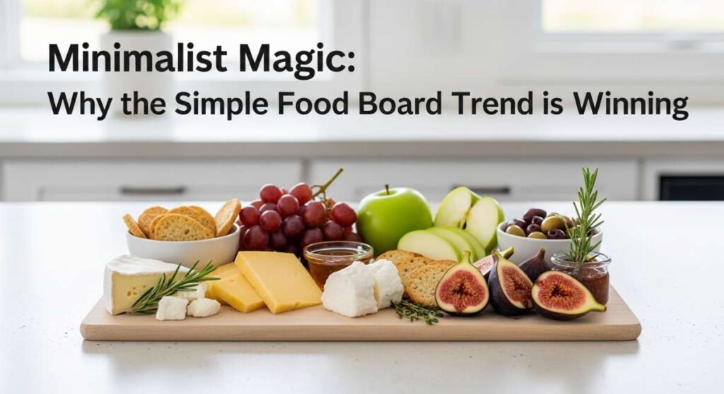 featured: minimalist magic: why the simple food board trend is winning
