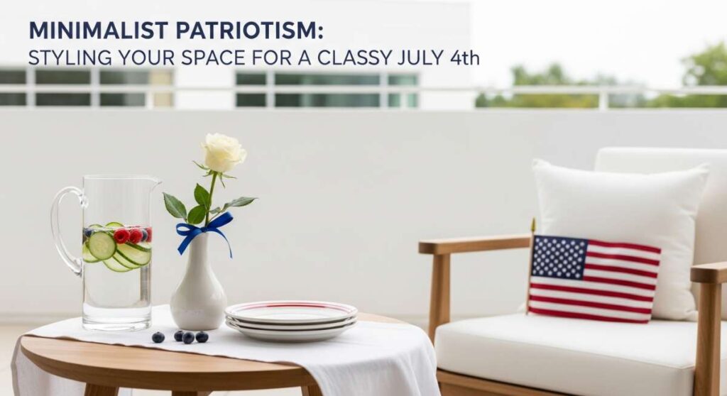 featured: minimalist patriotism: styling your space for a classy july 4th