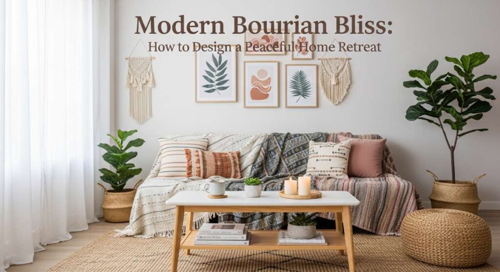 featured: modern bohemian bliss: how to design a peaceful home retreat