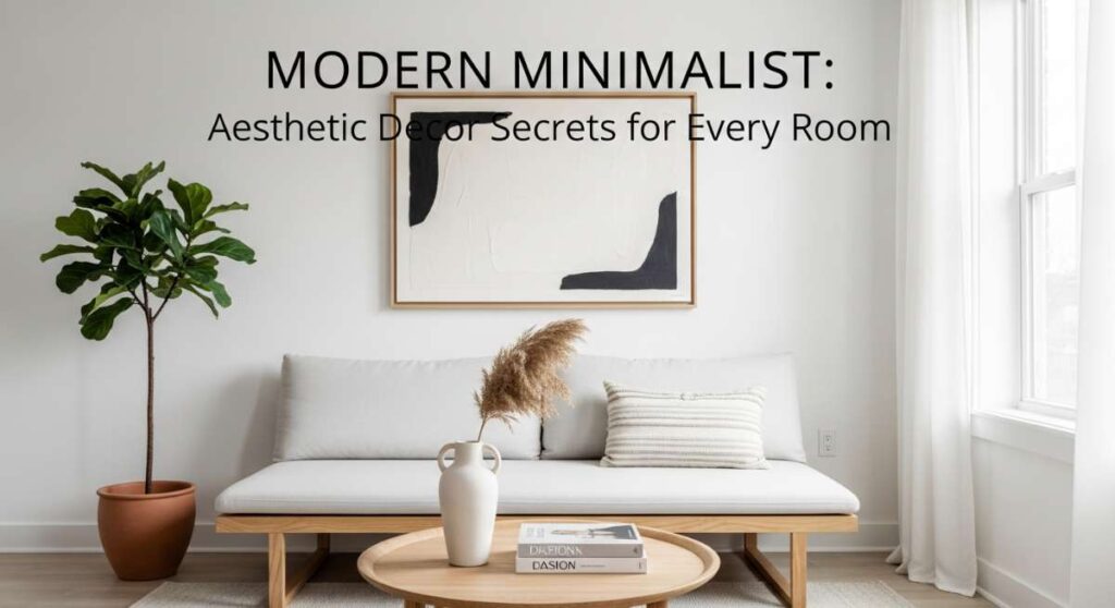 featured: modern minimalist: aesthetic decor secrets for every room