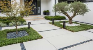 featured: modern minimalist gardens: the new standard for high end curb appeal