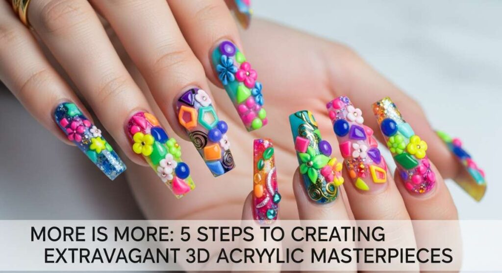 featured: more is more: 5 steps to creating extravagant 3d acrylic masterpieces