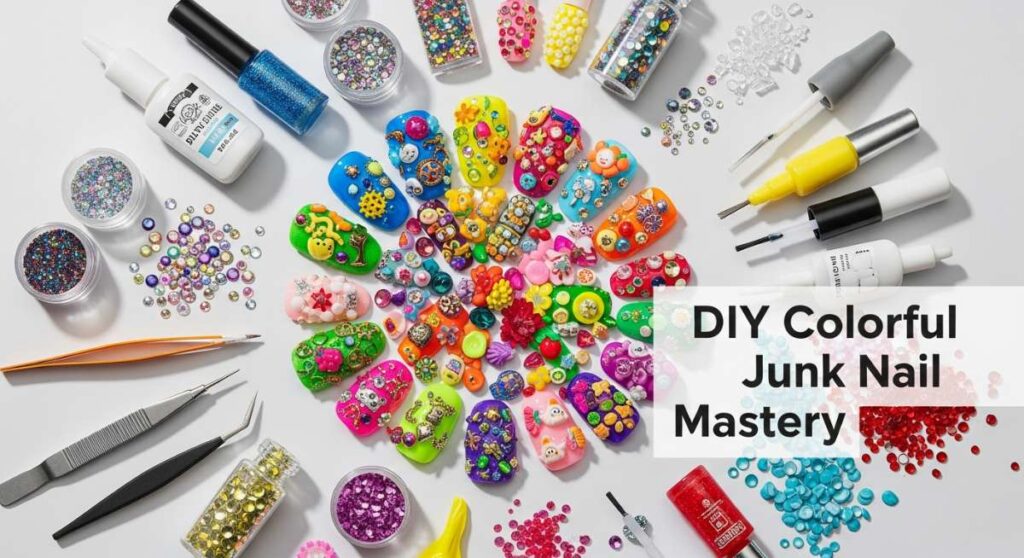featured: more is more: the ultimate guide to diy colorful junk nail mastery