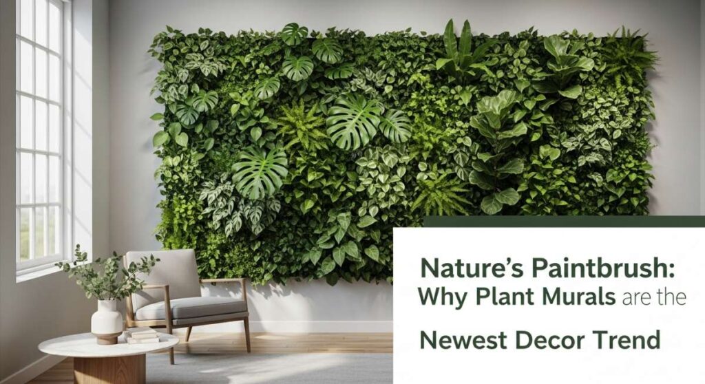 featured: nature’s paintbrush: why plant murals are the newest decor trend