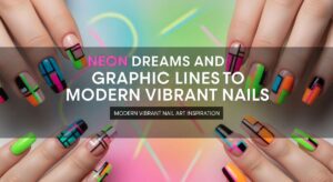 featured: neon dreams and graphic lines: your guide to modern vibrant nails
