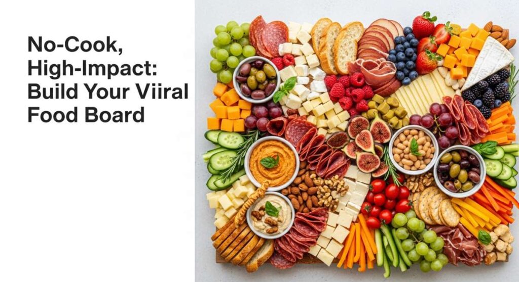 featured: no cook, high impact: build your first viral food board