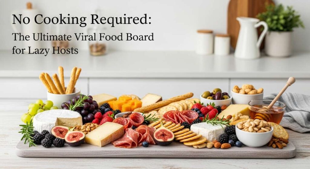 featured: no cooking required: the ultimate viral food board for lazy hosts