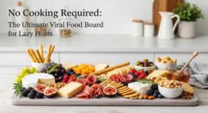 featured: no cooking required: the ultimate viral food board for lazy hosts