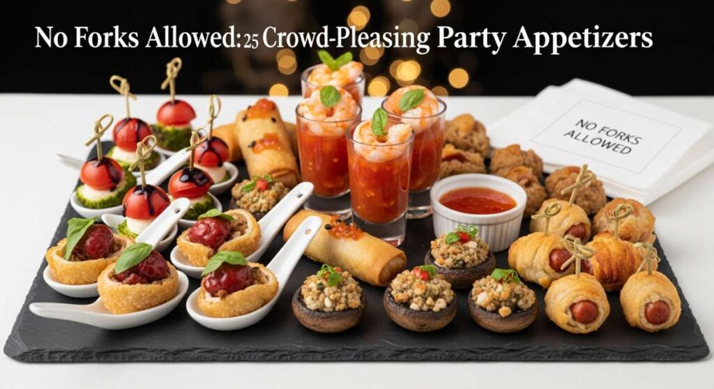 featured: no forks allowed: 25 crowd pleasing party appetizers