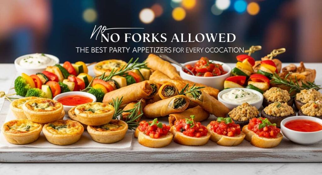 No Forks Allowed: The Best Party Appetizers for Every Occasion featured: no forks allowed: the best party appetizers for every occasion