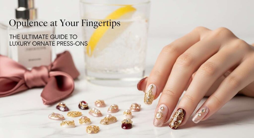featured: opulence at your fingertips: the ultimate guide to luxury ornate press ons