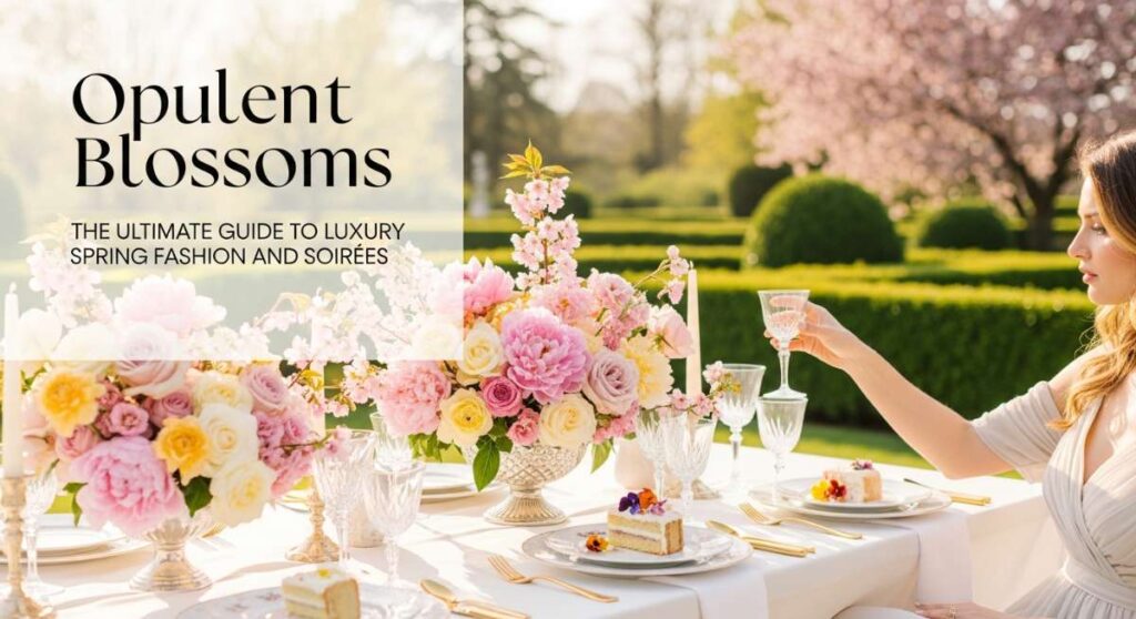 featured: opulent blossoms: the ultimate guide to luxury spring fashion and soirées