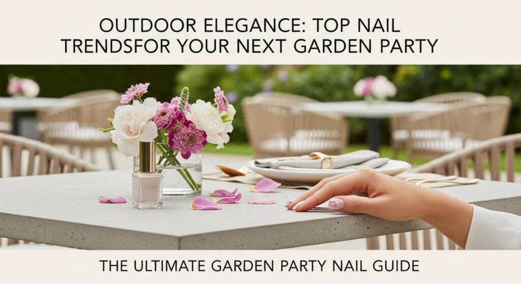 featured: outdoor elegance: top nail trends for your next garden party