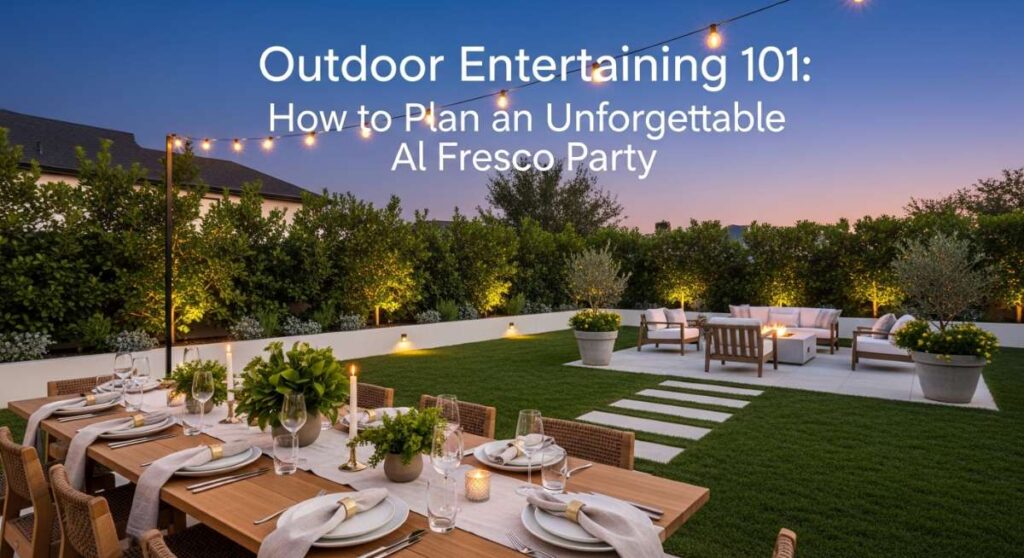 Outdoor Entertaining 101: How to Plan an Unforgettable Al Fresco Party featured: outdoor entertaining 101: how to plan an unforgettable al fresco party