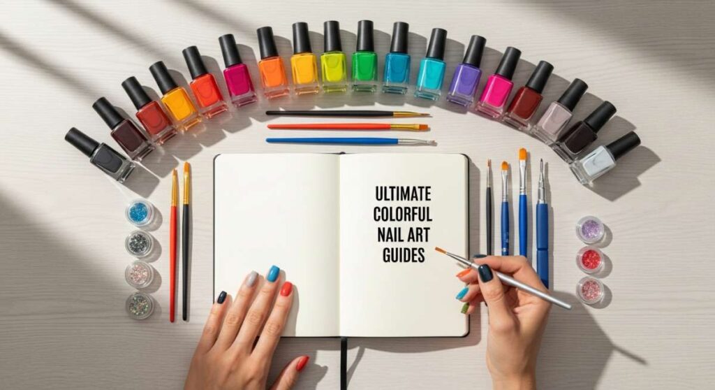 featured: paint every shade: step by step guides to stunning multicolored nails