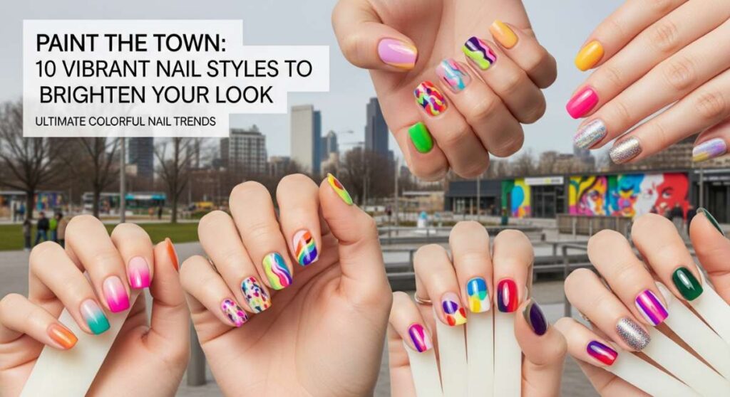 featured: paint the town: 10 vibrant nail styles to brighten your look