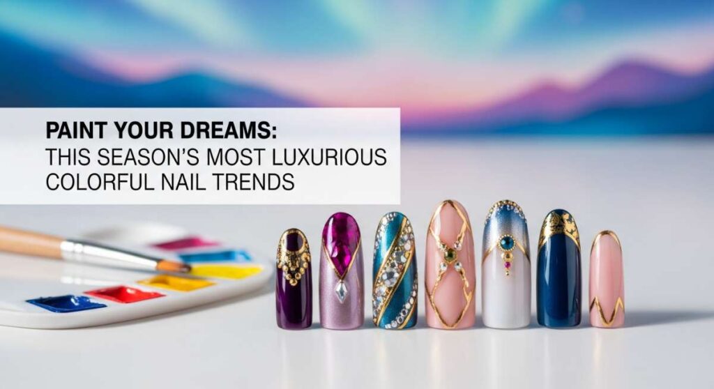 featured: paint your dreams: this season's most luxurious colorful nail trends