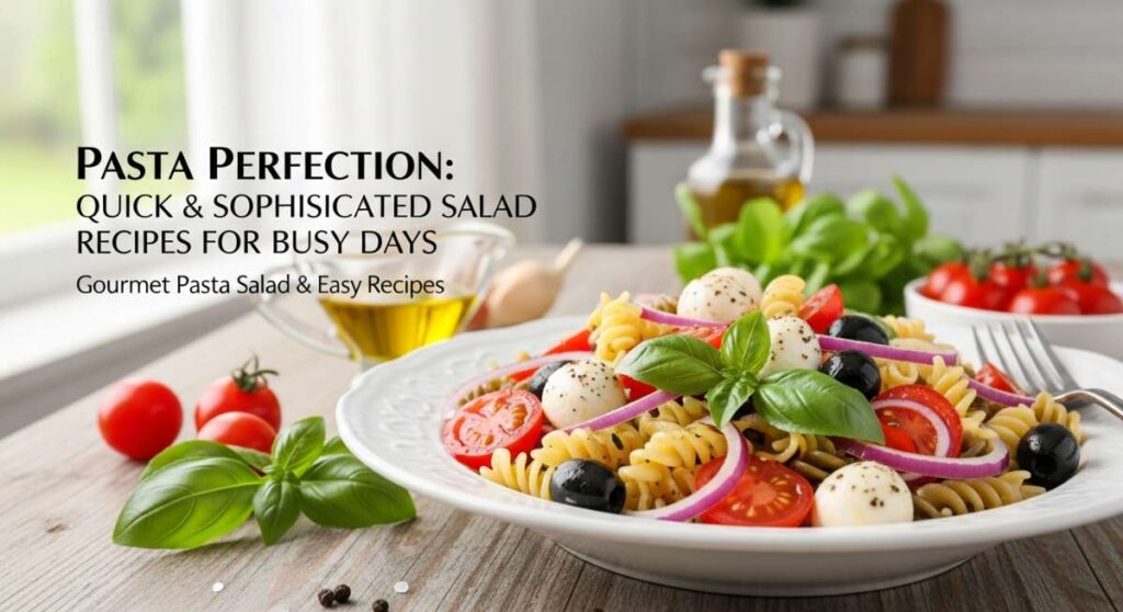 featured: pasta perfection: quick & sophisticated salad recipes for busy days