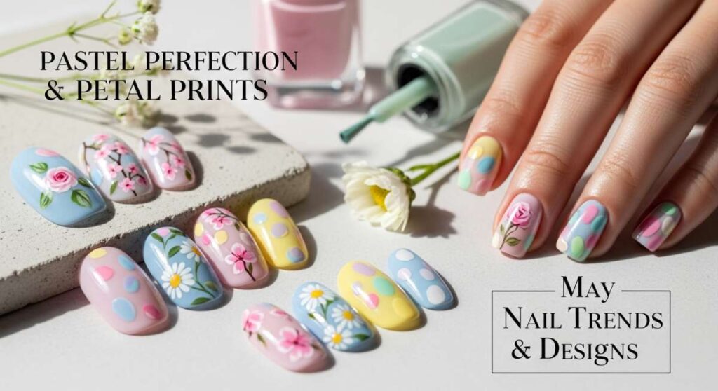 Pastel Perfection & Petal Prints: Everything Trendy for May Nails featured: pastel perfection & petal prints: everything trendy for may nails