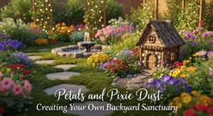 featured: petals and pixie dust: creating your own backyard sanctuary