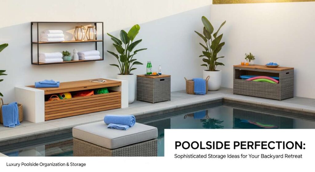featured: poolside perfection: sophisticated storage ideas for your backyard retreat