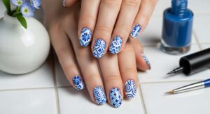 featured: porcelain perfection: chic blue and white designs you can do at home