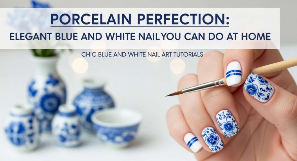 featured: porcelain perfection: elegant blue and white nail art you can do at home