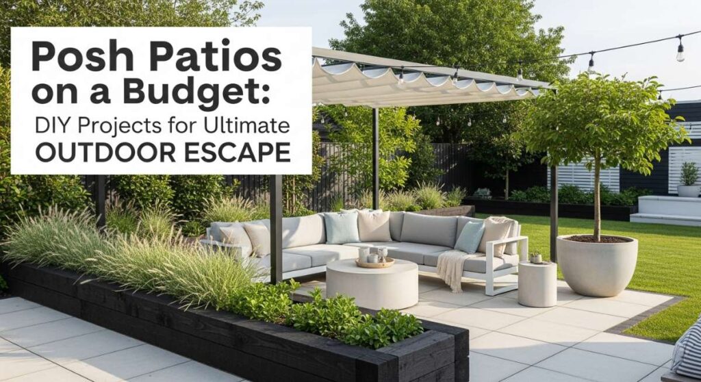 featured: posh patios on a budget: diy projects for the ultimate outdoor escape