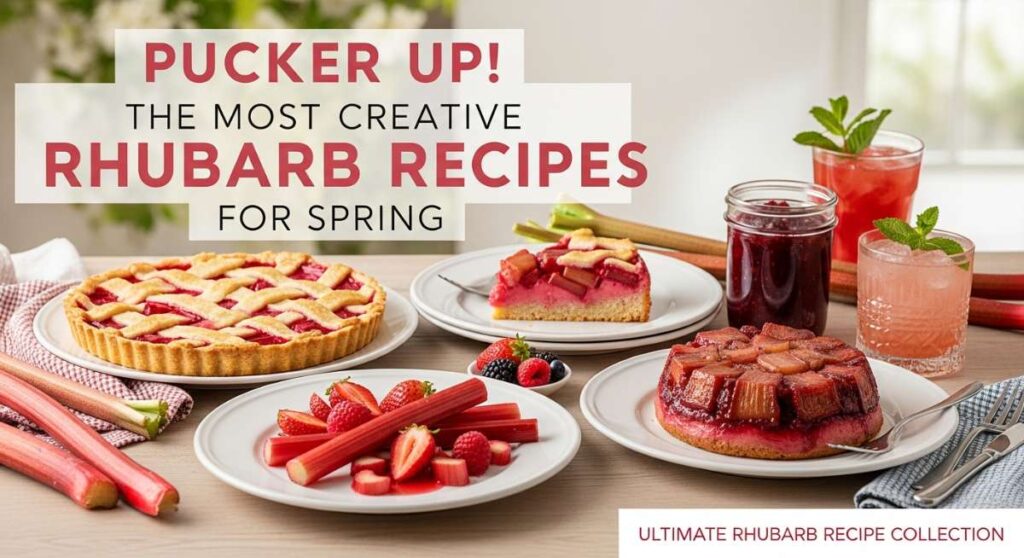 featured: pucker up! the most creative rhubarb recipes for spring